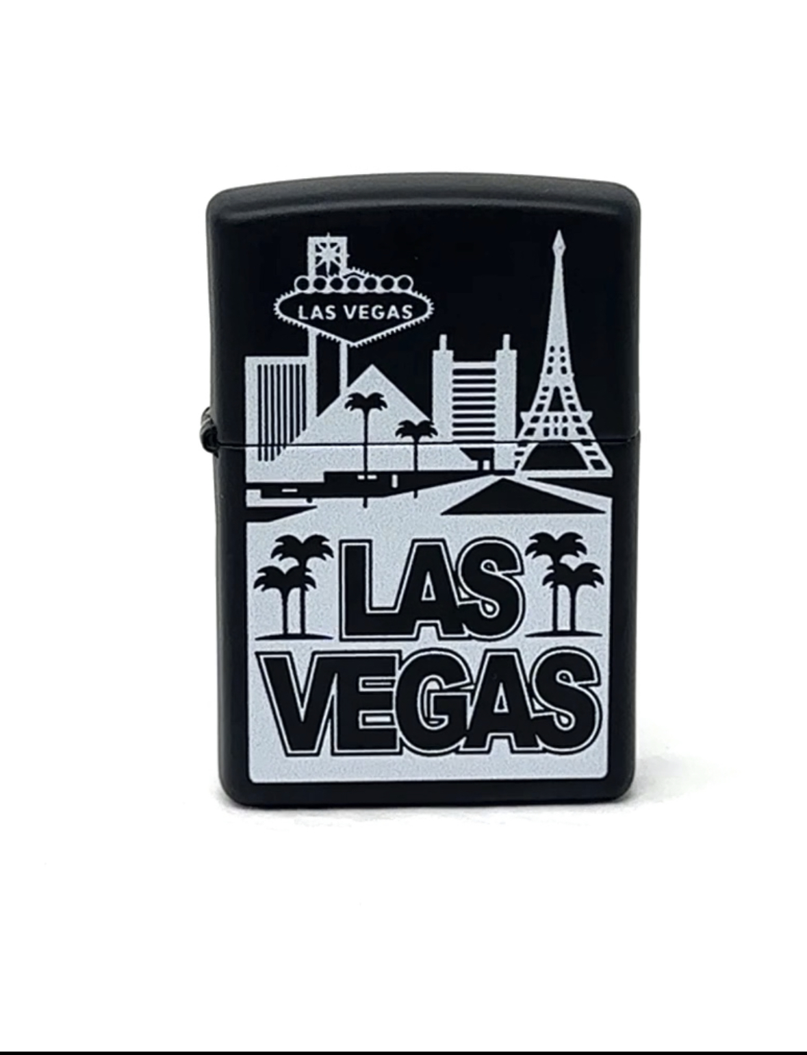 Amazon.com: Zippo Lighter- Las Vegas Black Matte Windproof Lighter