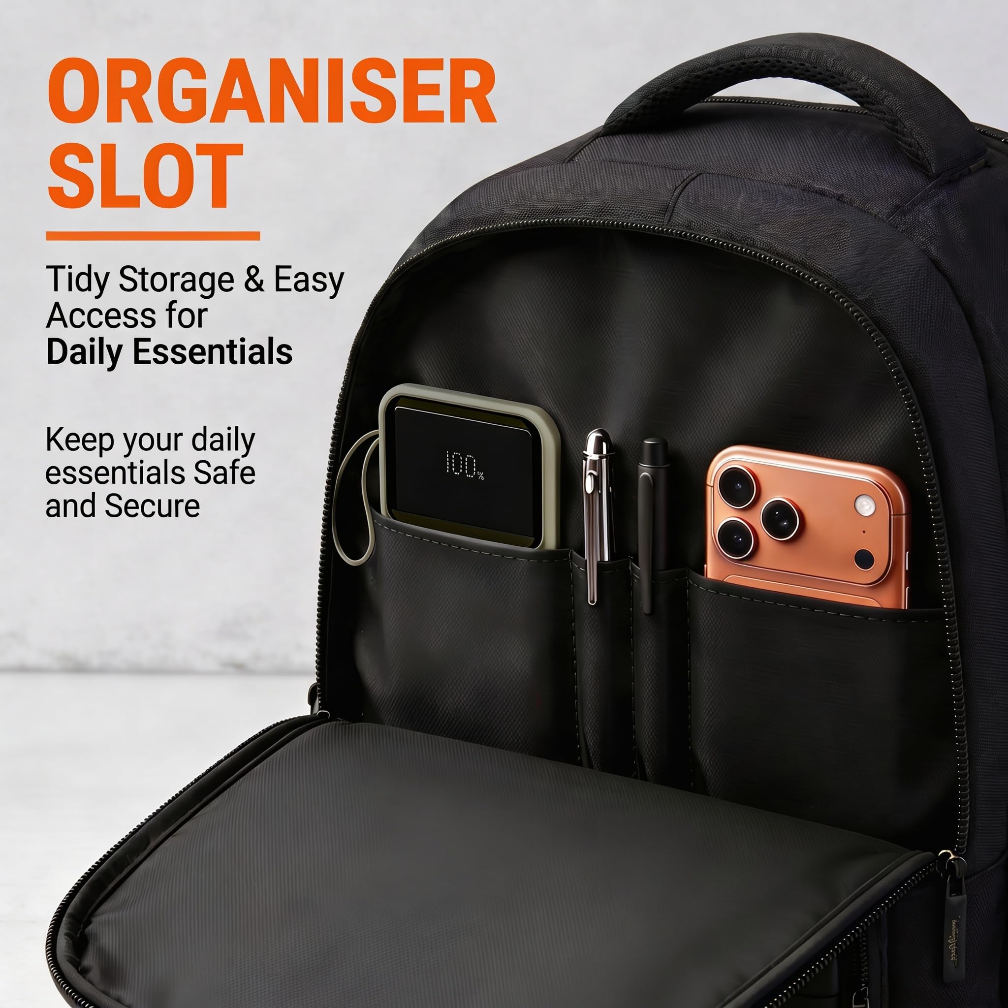 Lunar's Bingo - 48 L Laptop Bags | Laptop backpack for men | Laptop bag 15.6 inch | School bags | College bag for boys | Office backpack for men | Travel backpack with 1 Year Warranty 3