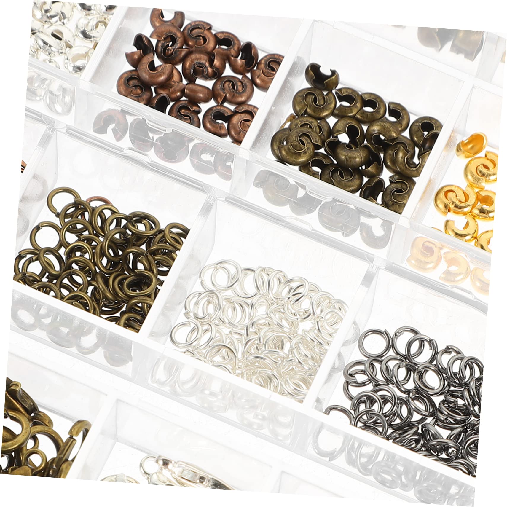 EXCEART 1564pezzi Collana Fai Da Te Con Chiusure Moschettone Per Creazione Gioielli Completo Per Bracciali e Orecchini Accessori Per Artigianato