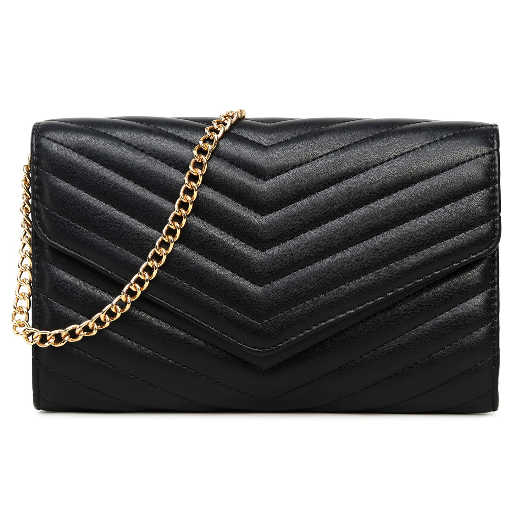 Quilted Crossbody Bags for women Designer Shoulder Handbags Small Purse Stylish Cross body Bag Black