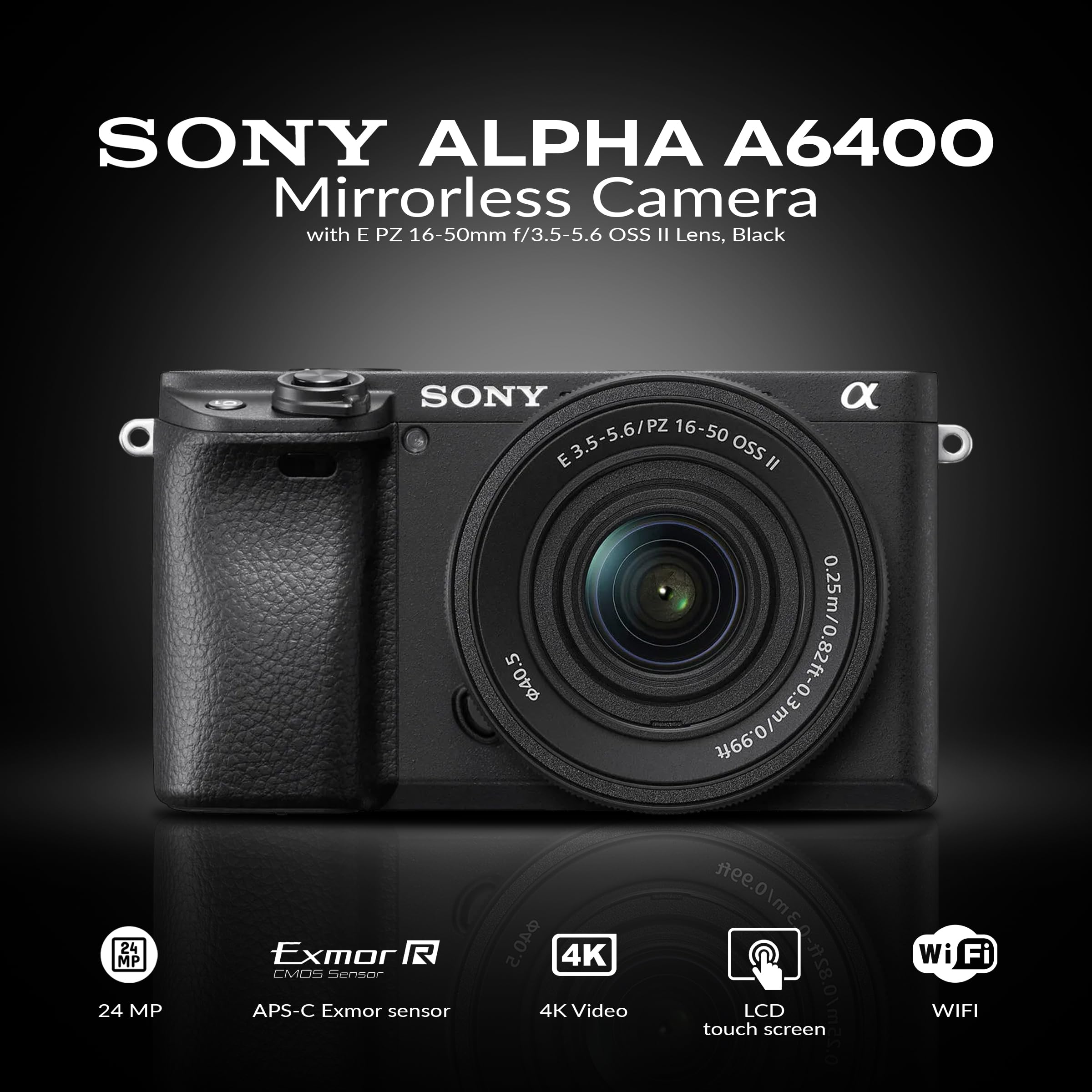 Amazon.com : Sony Alpha a6400 Mirrorless Digital Camera with 16