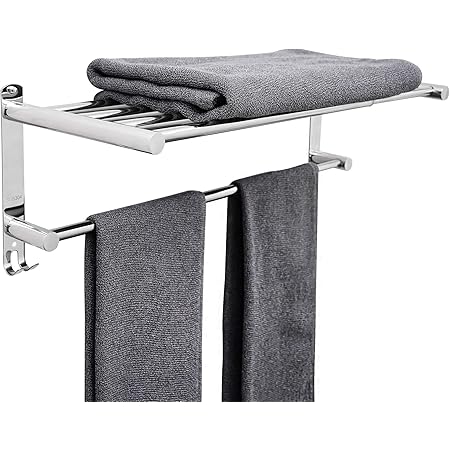 Amazon Co Jp タオルバー 自由に伸ばすことができる43 78cmタオル掛け Sus 304 ステンレス スチール ウォール マウント フック付き トイレ バスルーム アパートの収納スペースを節約 洋服 タオル バスローブ バスタオルを収納できます ダブルシェルフタオルラック Amazon Co Jp タオルバー 自由に伸ばすことができる43 78cmタオル掛け Sus 304 ステンレス スチール ウォール マウント フック付き トイレ バスルーム アパートの収納スペースを節約 洋服 タオル バスローブ バスタオルを収納できます ダブルシェルフタオルラック