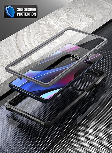 Miniatura 3 de Poetic Guardian Series - Funda diseñada para Motorola Edge Plus 5G de 6.7 pulgadas (2022)  Edge+ 5G UW (2022), modelo # XT2201, cubierta híbrida de