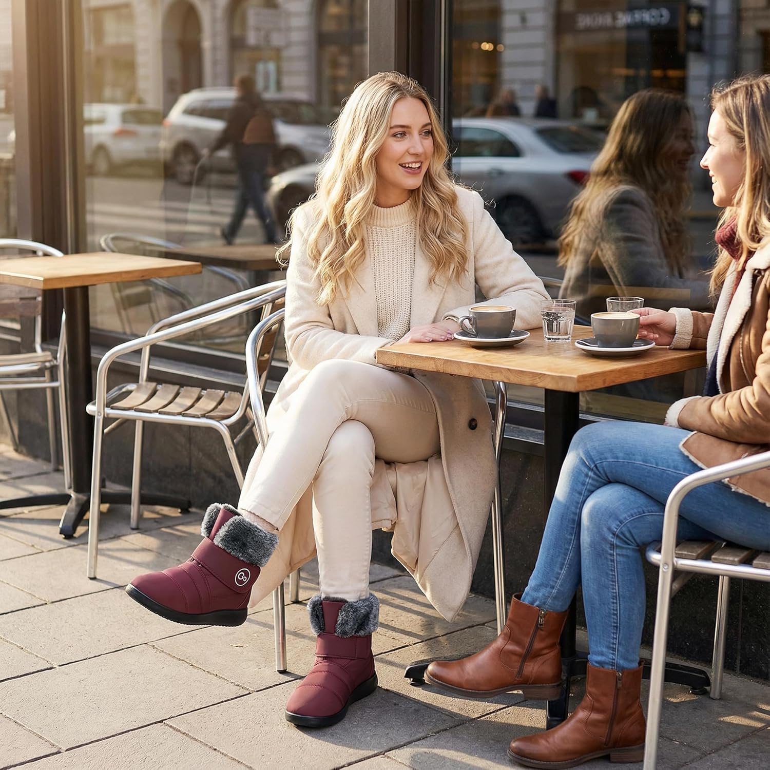 Womens Snow Boots for Winter: Comfortable & Warm for All Day Wear - Waterproof Non Slip Booties for Commute Outdoor Walking - Image 3