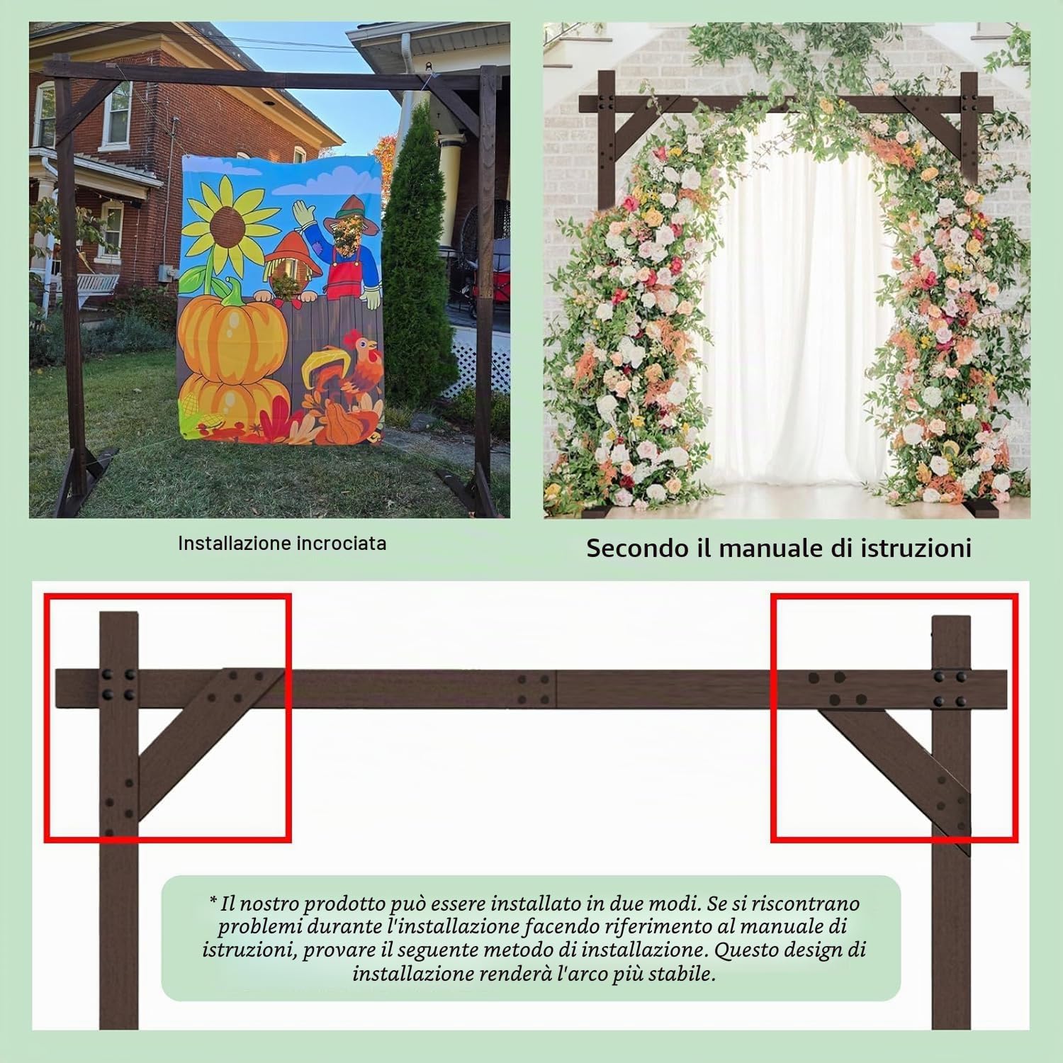Arco Decorativo per Matrimonio e Giardino - Rose, Uva, Palloncini, Tulle - Decorazione per Casa e Sfondo
