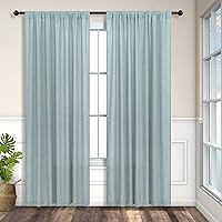 Vista 291 de Orange Linen Curtains 72 Inch Length for Living Room 2 Panels Set Back Tab Loop Pocket Semi Sheer Copper Brown Burnt Orange Curtains for Bedroom