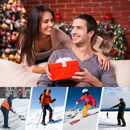 Miniatura 33 de MR.ICE - Calentadores de pies, de plantillas y corporales, desechables, con parte trasera adhesiva, parche de calefacción que se activa por aire