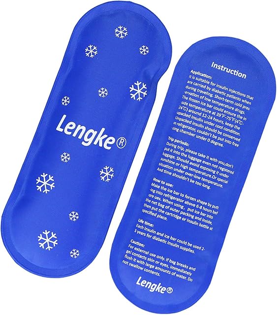 Insulin Cooler Ice Pack - Reusable Ice Packs Medicine Cool Bag for Diabetic Insulin Cooler Travel Case, Nylon Ice Bags by YOUSHARES (2 Packs)