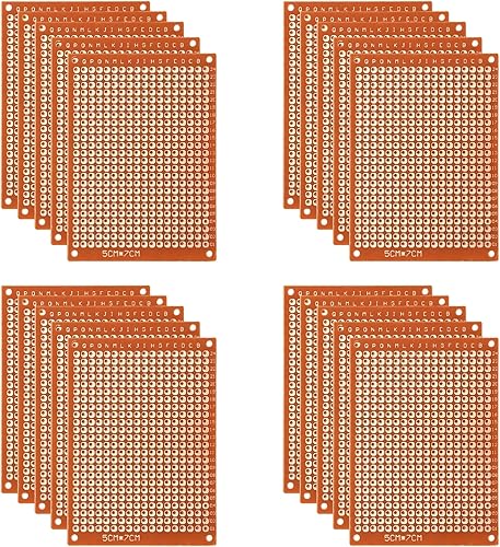 Miniatura 3 de 20 unids 5x7CM Universal Breadboard Baquelita Test Prototipo Tableros para Experimentos Electrónicos