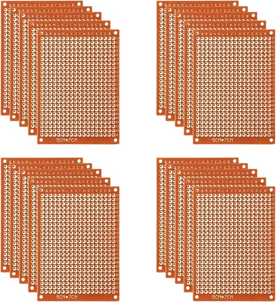 20Pcs 5x7CM Universal Breadboard Bakelite Test Prototype Boards for DIY Electronics Experiments