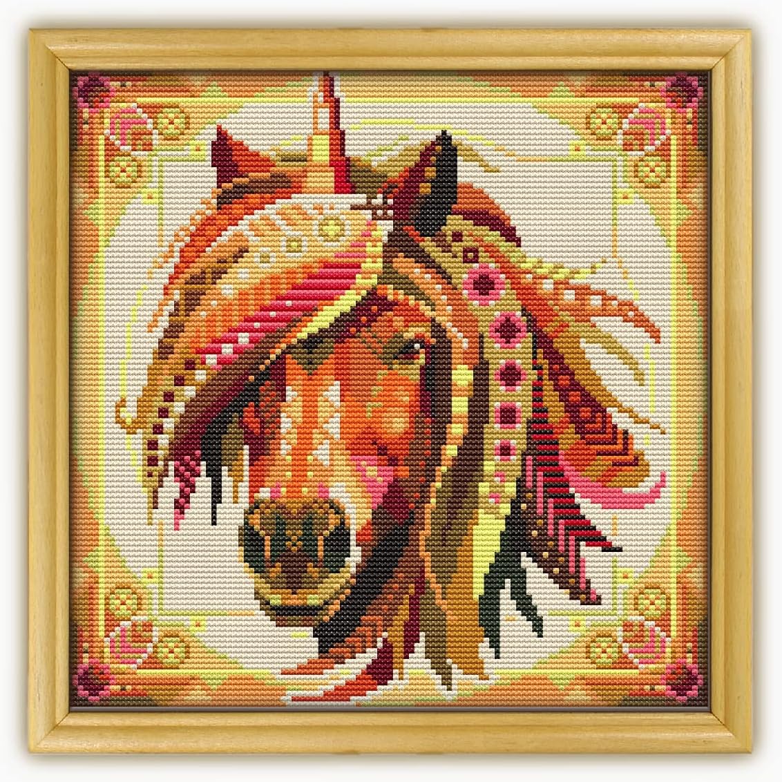 Mandala Unicorn CS552-1 - Counted Cross Stitch Pattern. Only Printed Pattern Inside. No Fabric, Threads, Needles, Hoops.