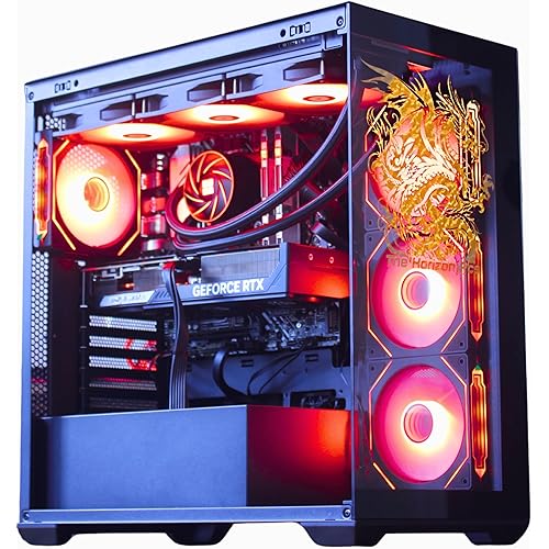 The Horizon Autherium Dragon RGB I9 RTX Gaming PC || 64GB RAM || 5TB High Speed Storage || Core I9 Upto 5.4Ghz || RTX 5070 OC || Windows 11 PRO || 360MM AIO || 2.4GB/s WiFi 6E, VR and Gaming Ready