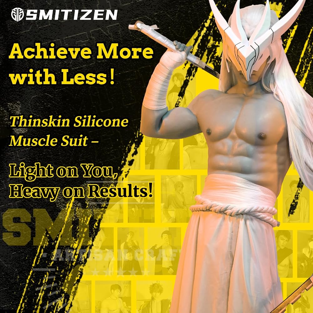 Amazon.co.jp: SMITIZEN シンスキン シリコン 筋肉スーツ 腕付き