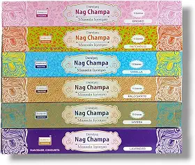 Incenso Massala Nag Champa Darshan Mix 6cx 15gr Full