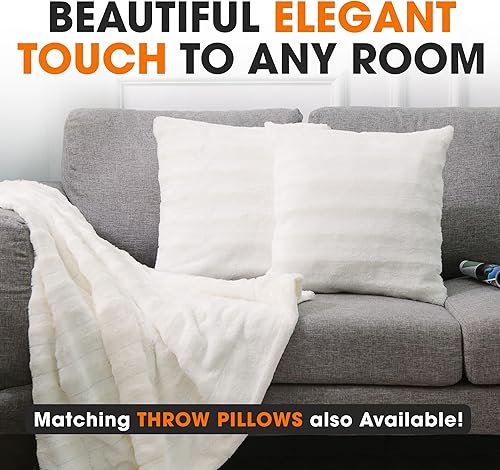 Miniatura 6 de Piel de zorro imitación ultra suave Cheer Collection con cobija reversible de microplush