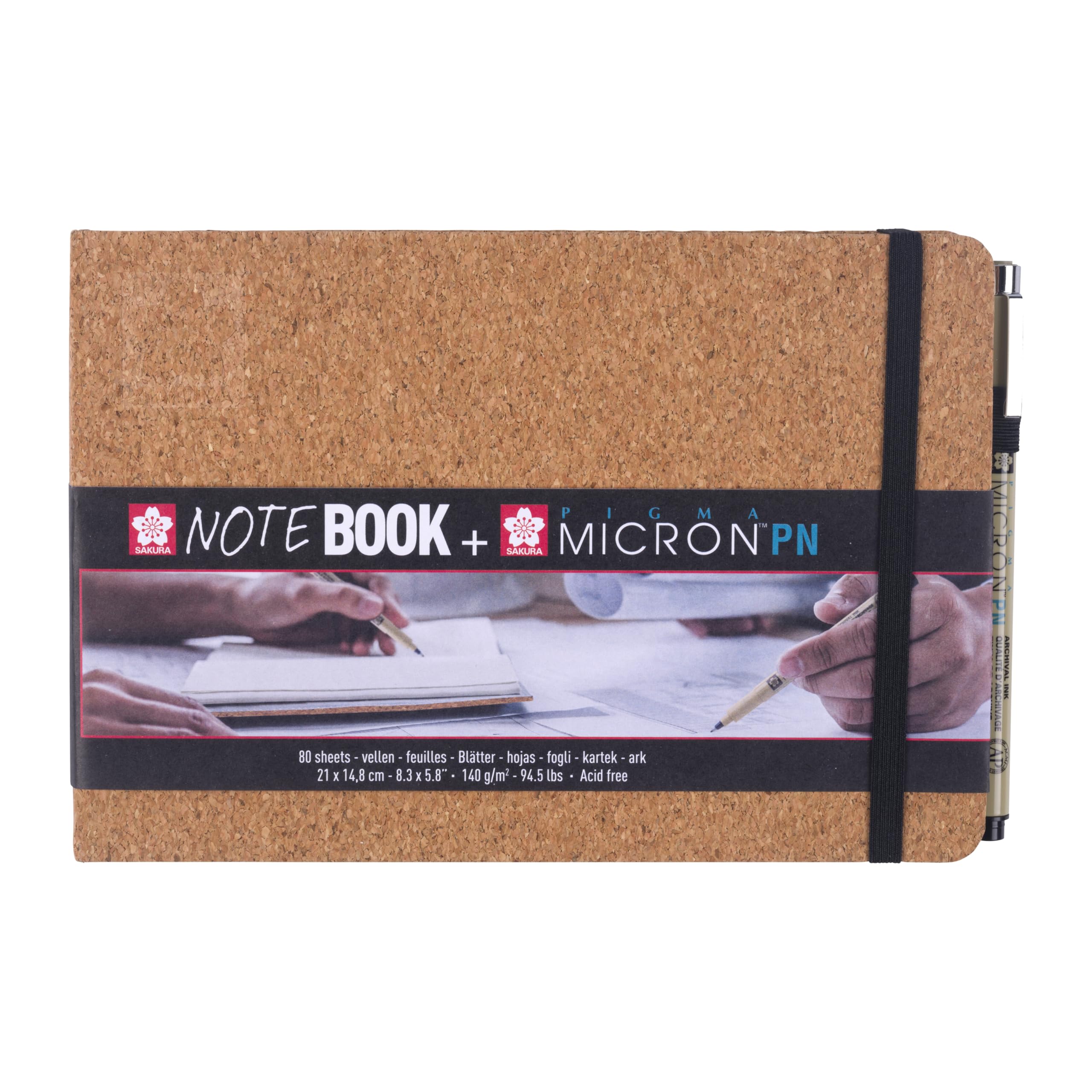 Sakura Cork Sketchbook & Pigma Micron PN