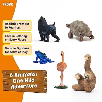 Amazon.co.jp: Schleich Wild Life - エキゾチックアニマルスターター