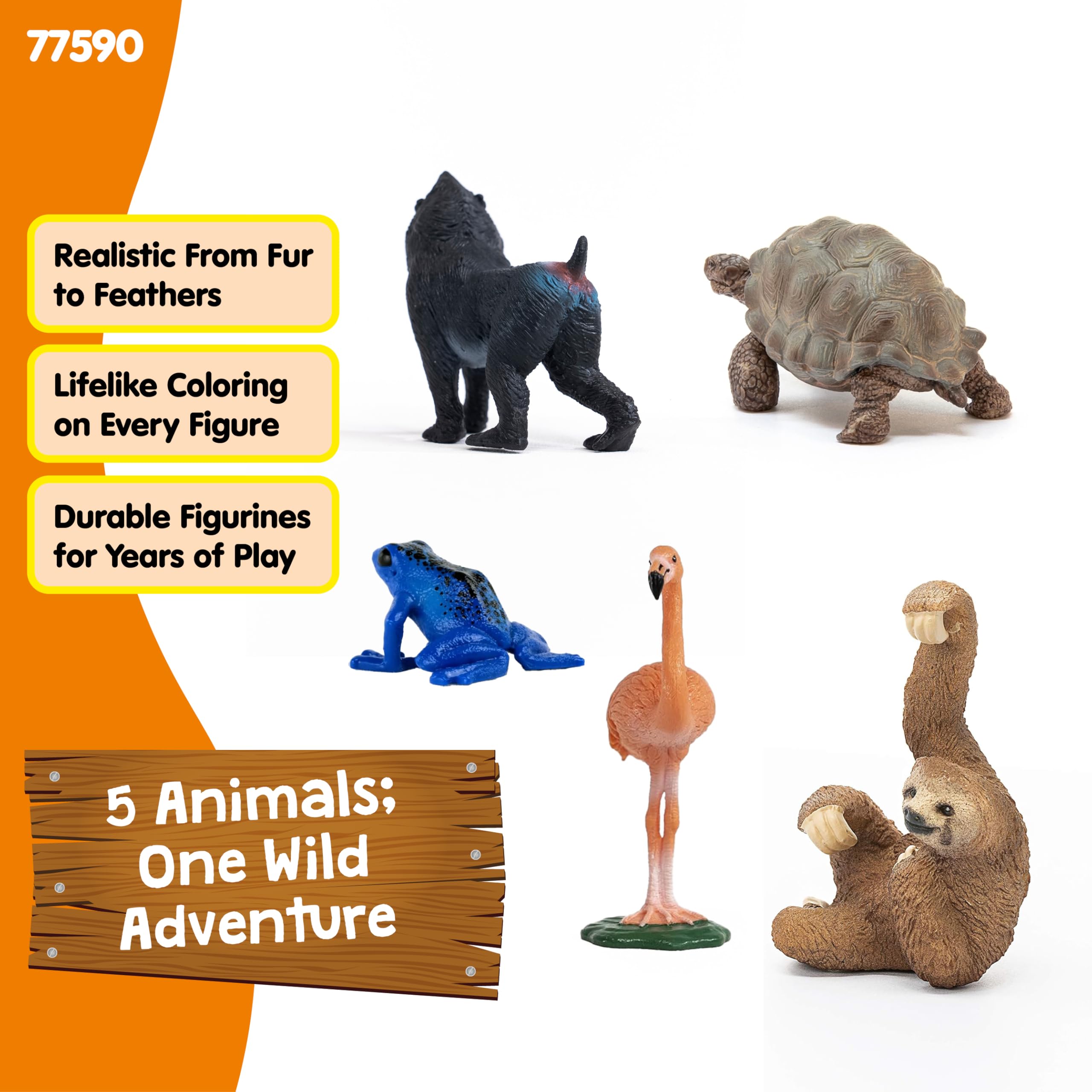 Schleich - シュライヒ schleich 動物 フィギュア 5点 Amazon.co.jp: Schleich Wild Life - エキゾチックアニマル