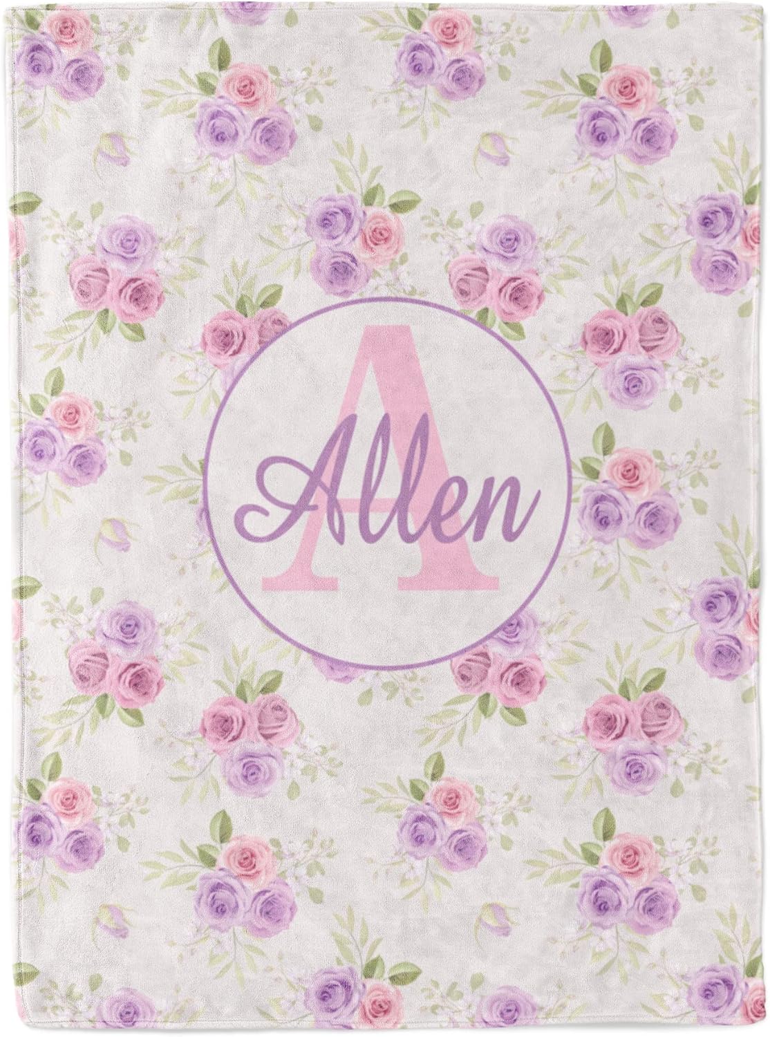 Personalized Blanket with Customized Name for Adults Kids Custom Baby Blanket with Name Customized Baby Girl Gifts for Birthday Christmas