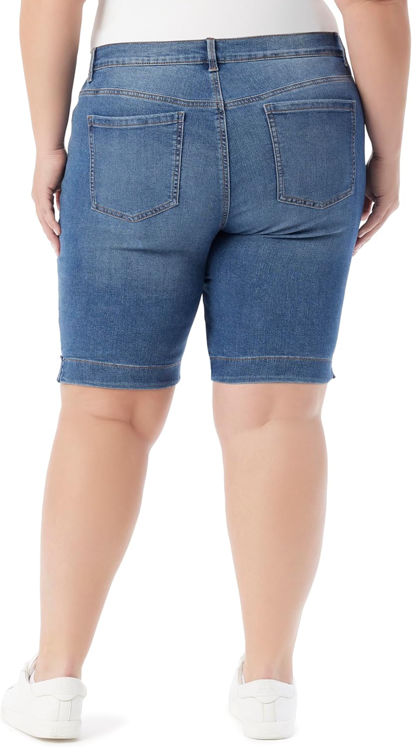 Gloria Vanderbilt Women's Amanda Bermuda High Rise Short Plus