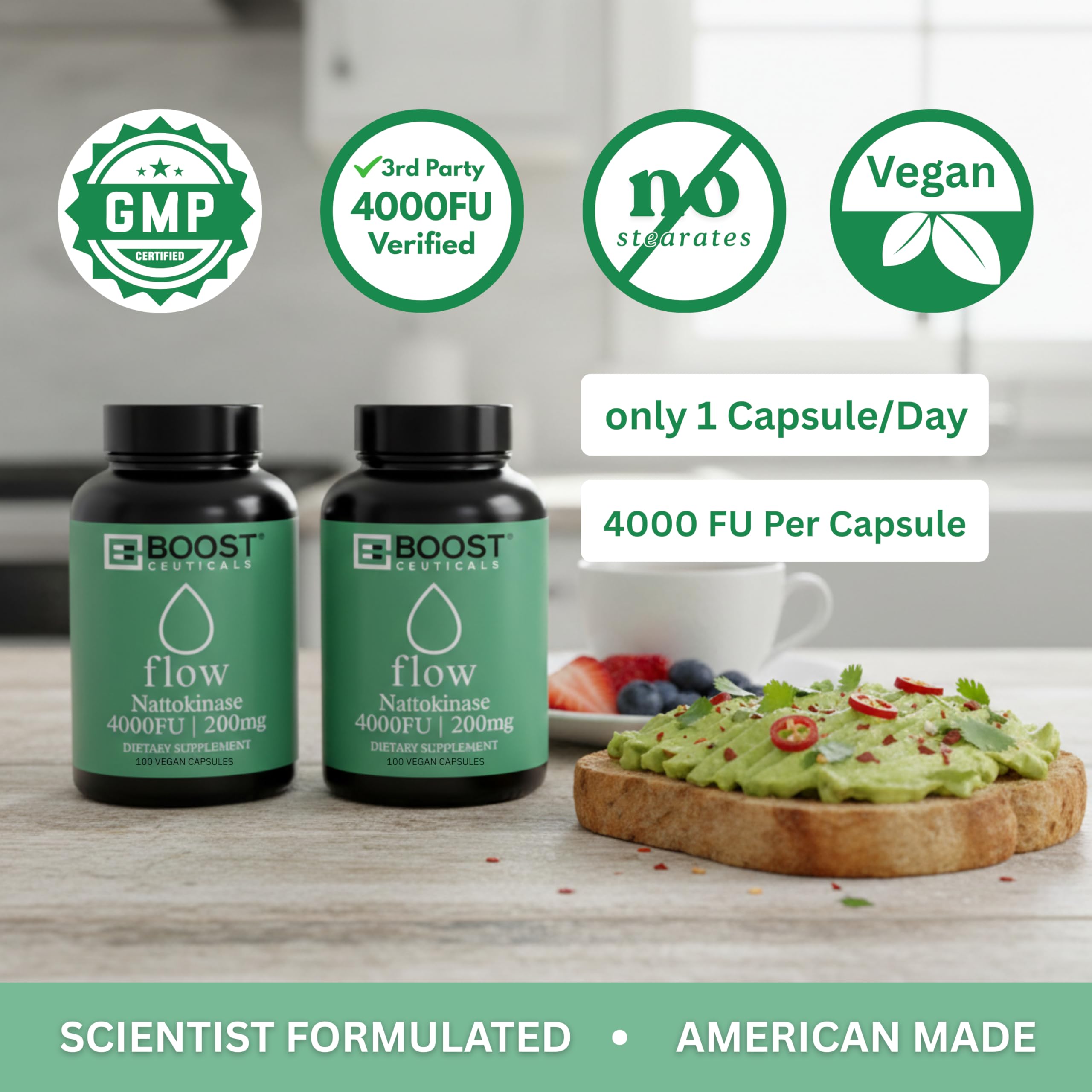 Nattokinase Supplement 4000 FU Per Capsule, Vegan No K2 100-Day Supply — Amazon image 7