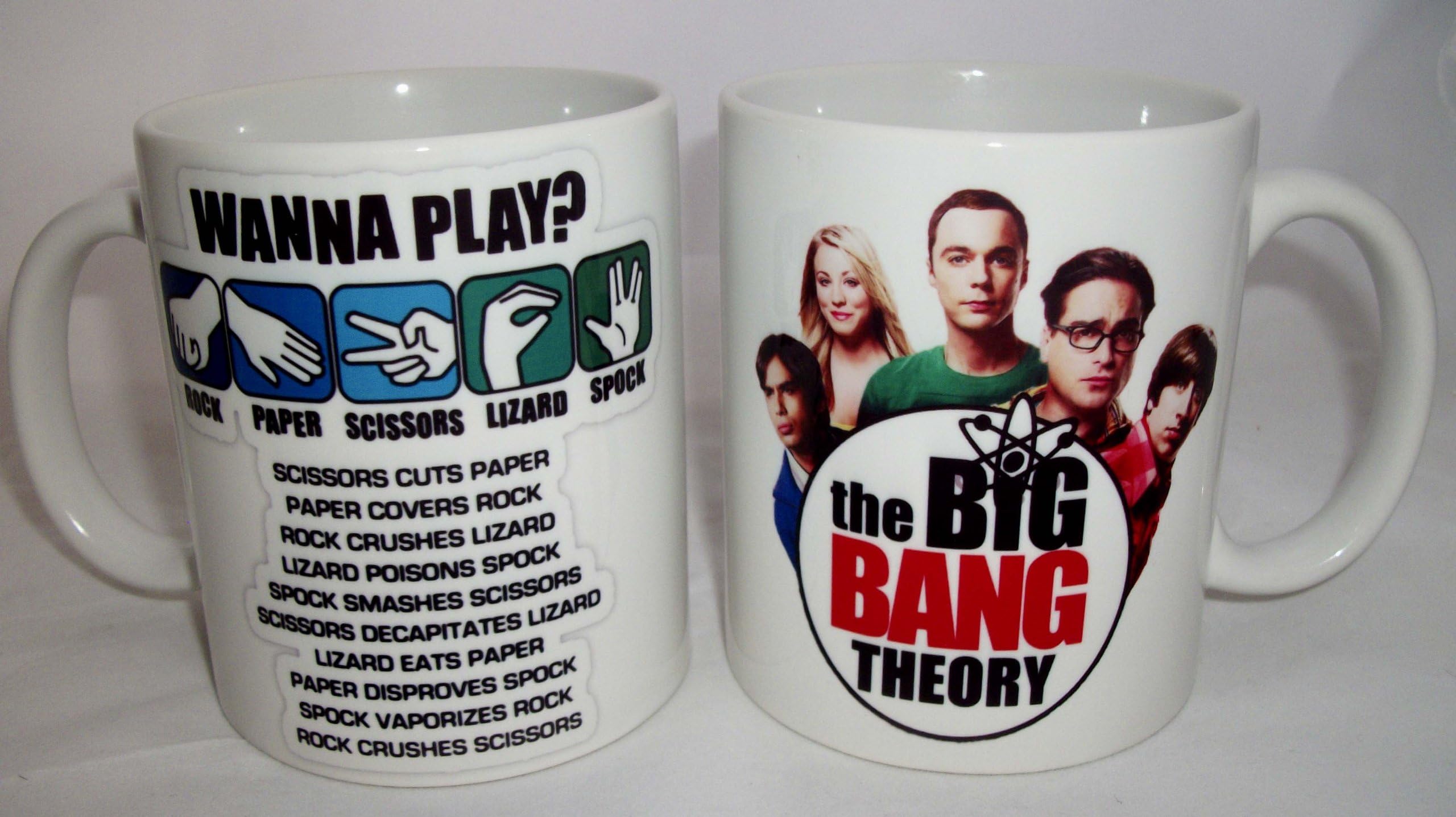 Rock, Paper, Scissors, Lizard, Spock Ceramic Mug