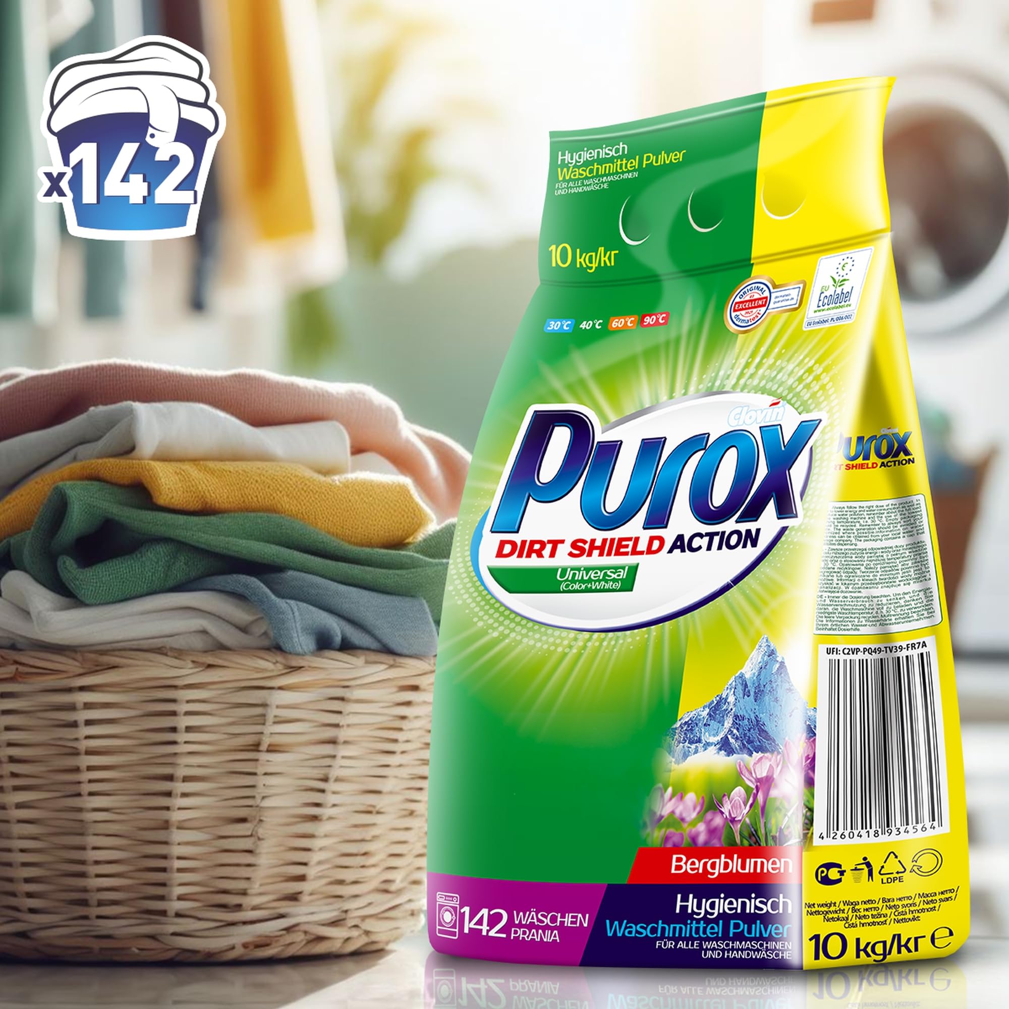 Proszek do prania Purox Universal 10 kg worek