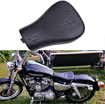Amazon.com: Black Crocodile Motorcycle Front Driver Solo Seat+Rear