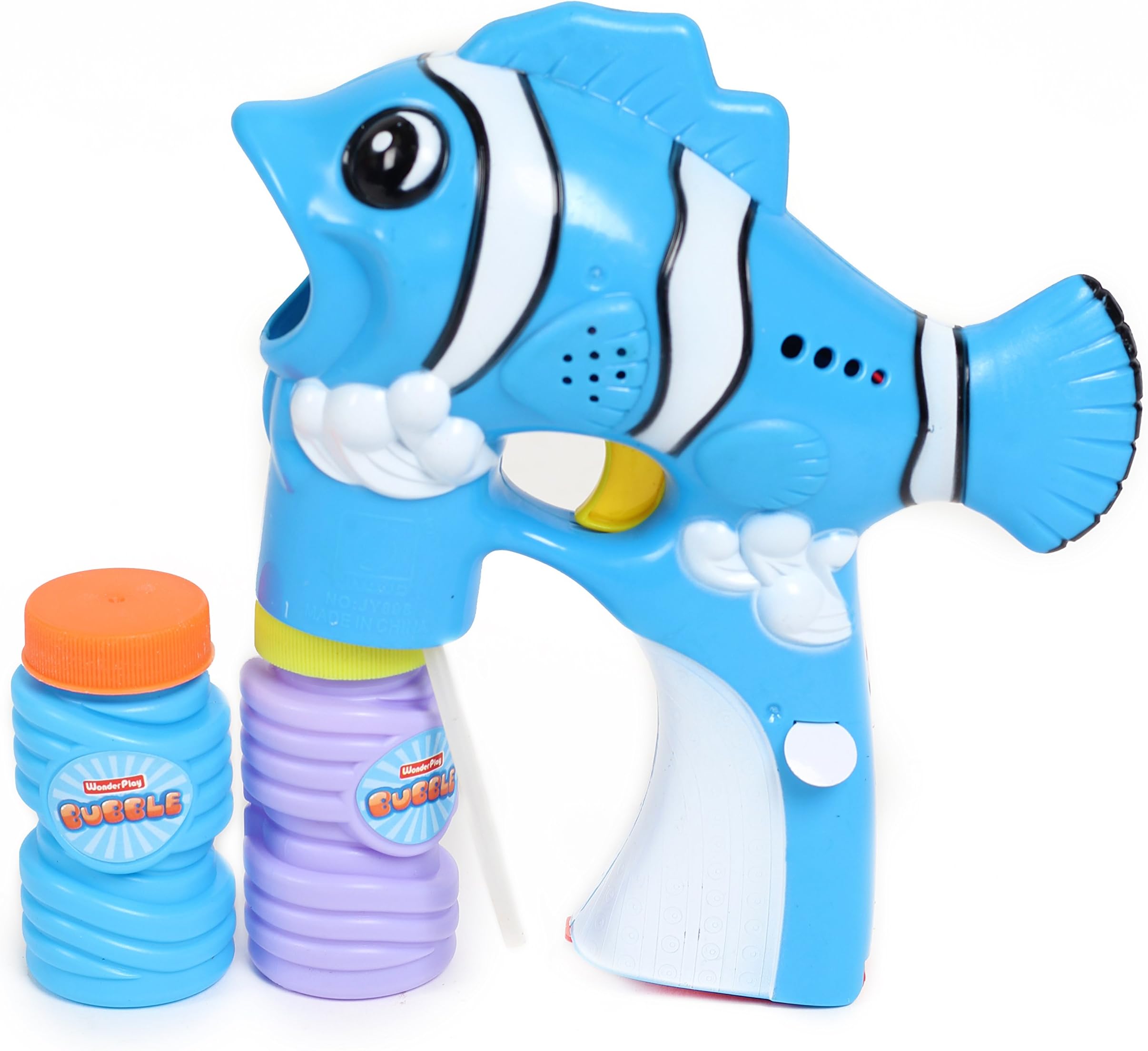 Thousands Bubbles Blaster !!!Lights N' Sounds NEMO Fish Bubble Machine!! 2 Bubble Solution Included. Colors Vary. Best Birthday Gift, great for Parties!! by Whiz Kids