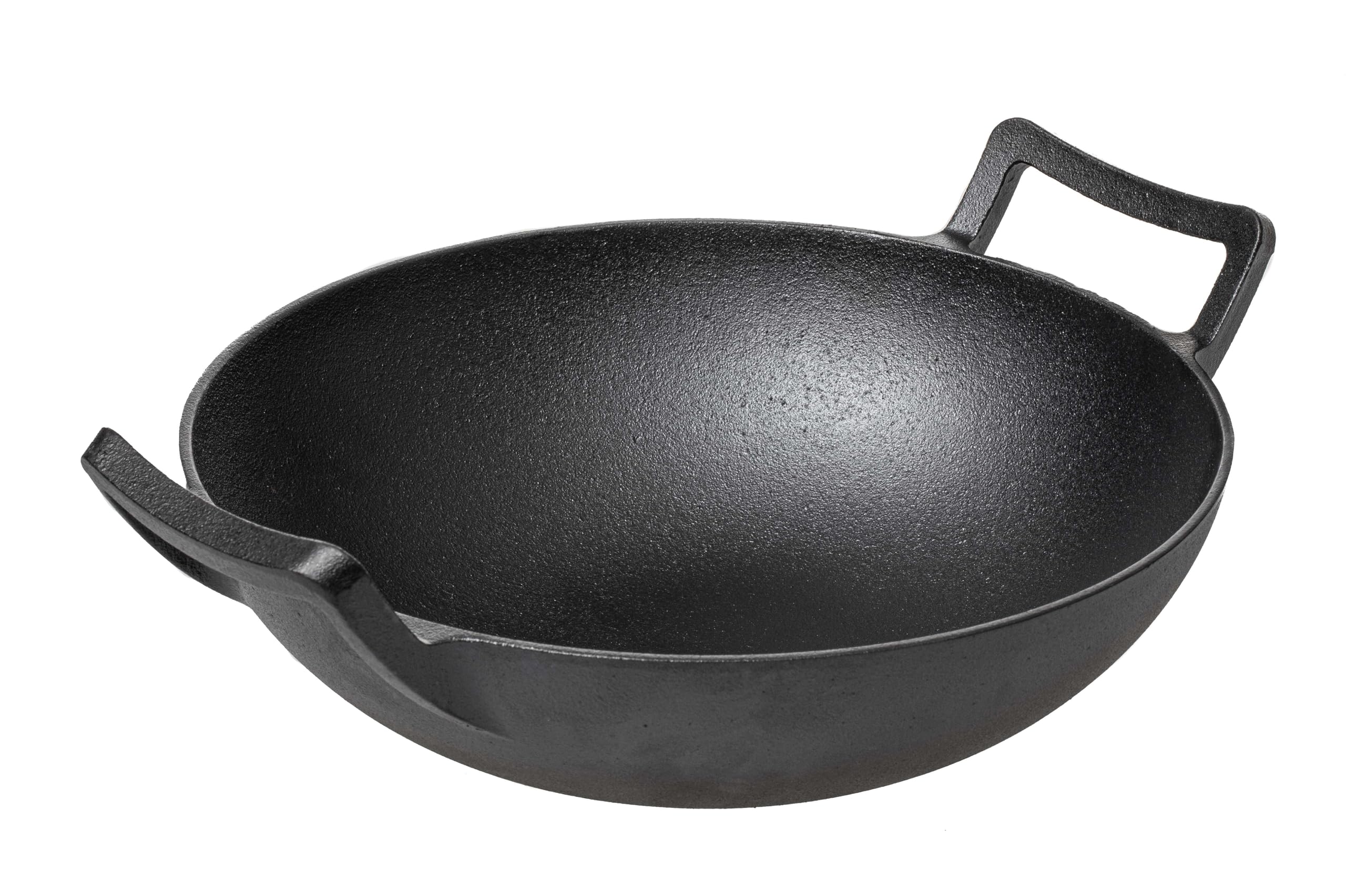 Blackwell Wok | Ø 32 cm | Cast Iron | Black | Suitable for All Heat Sources Including Induction, Oven, and Barbecue
