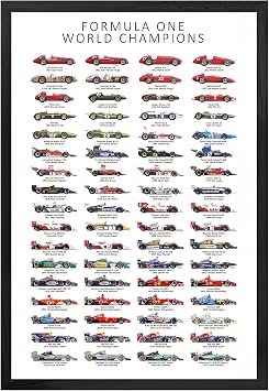 Mofesun Racing Poster,Racing Car Track Wall Art,Themed Decor for Boys Bedroom, Office, Racing Enthusiast Gift Black frame, 8 "x 10".