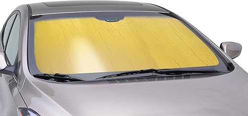 Intro-Tech LX-28 Parasol de ajuste personalizado para determinados modelos Lexus es F, color plateado, Bandera de carreras, BlancoNegro