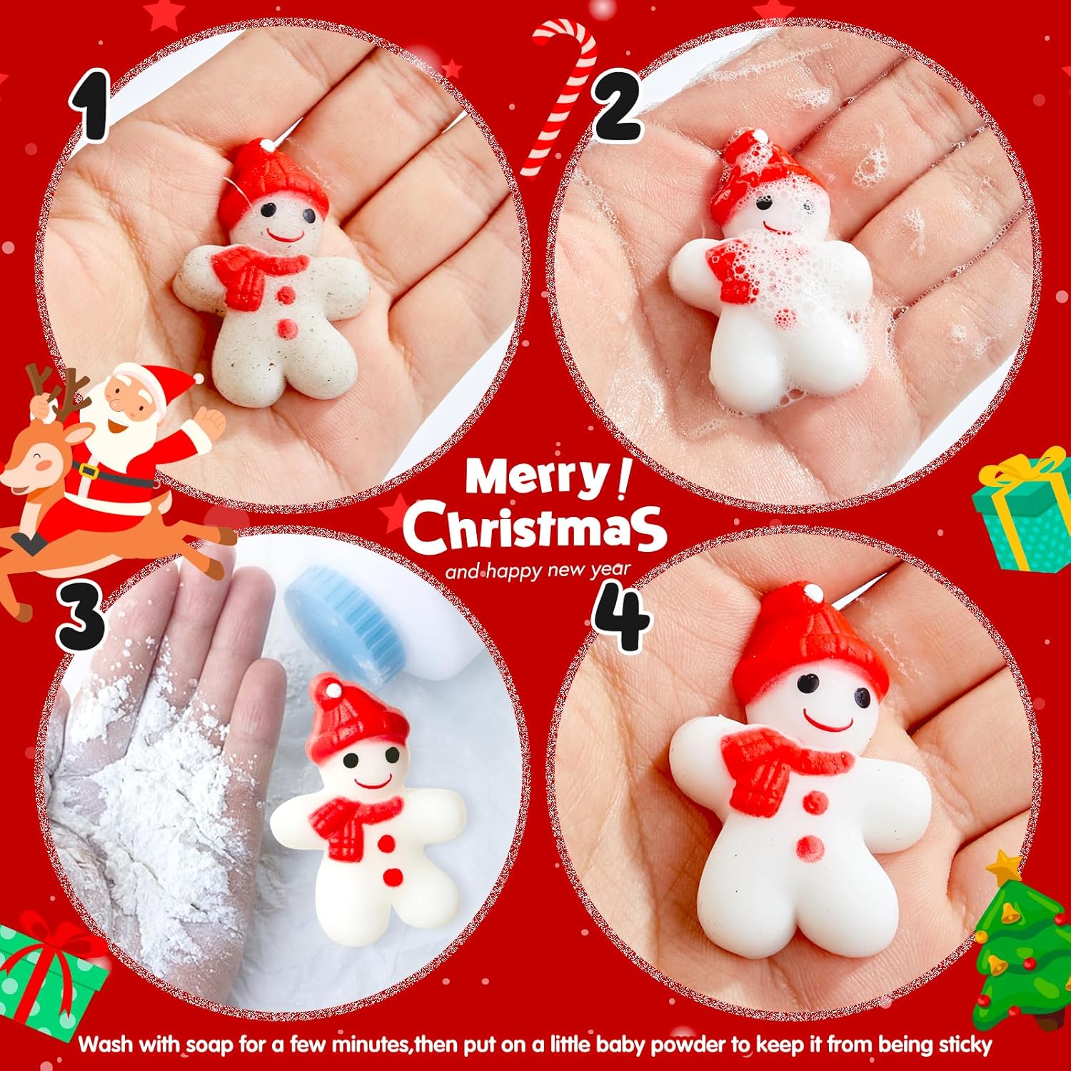 24PCS Mini Mochi Squishy Toys for Party Favors, Kawaii Fidget Toys for Stress Relief, Sensory Toys Desk Pets for Kids, Goodie Bag Stuffers for Kids Birthday