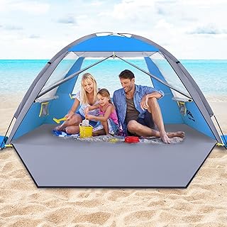 Happy Travel Beach Tent, UPF 50+ UV Protection Sun Shade Shelter for 3/4...