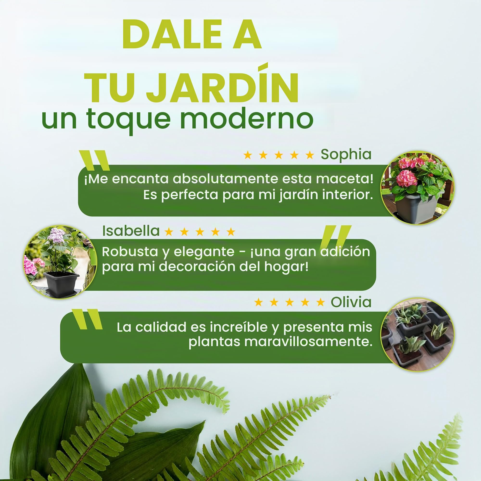 2friends Macetero grande antracita XXL, juego de 2 unidades para exterior, resistente y moderno para jardín y terraza