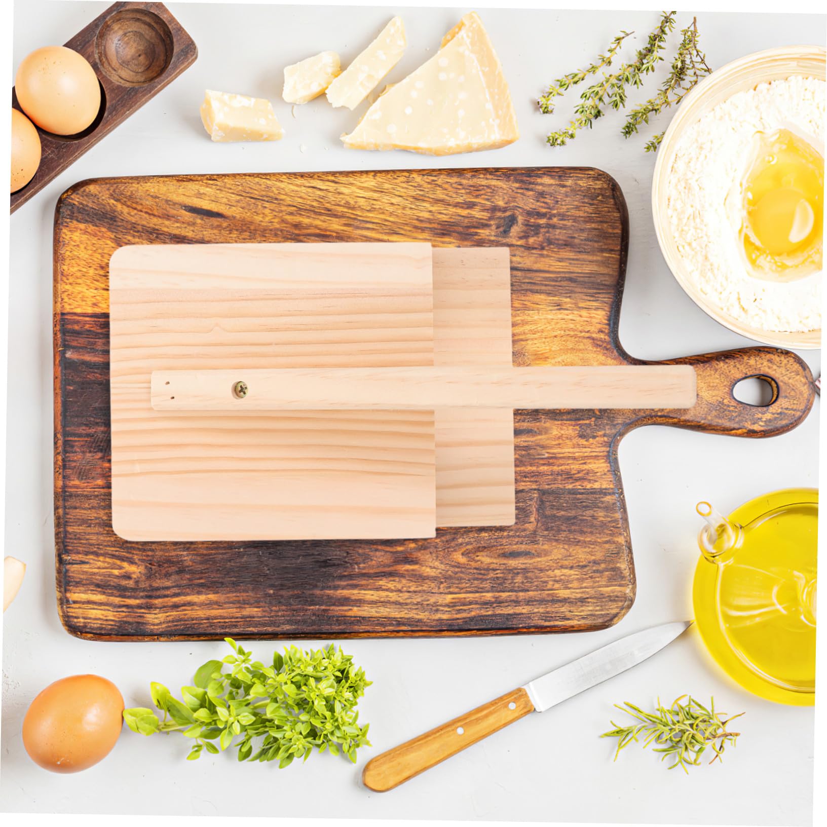 Stampo in Legno per Ravioli Pressa per Impasto Facile da Usare, Accessorio Cucina fare Sfoglie di Pasta e Gnocchetti