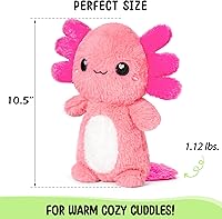 Vista 22 de Crustacean - Almohadilla térmica sin perfume para microondas para mujer, animal de peluche cálido y acogedor calentable, bolsa de calor caliente