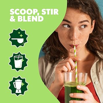 Amazing Grass Super Greens Booster Smoothie Mix, Spirulina, Moringa, 30 SRV
