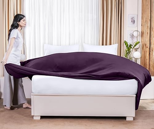 Miniatura 85 de Utopia Bedding Sábana encimera – 1 paquete (individual, azul marino) – Tela de microfibra cepillada suave – Sábana superior resistente al