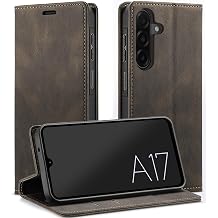japezop Compatible with Samsung Galaxy A17 5G Wallet Case with Card Holder [RFID Blocking] Kickstand Magnetic,Leather Flip Case Wallet for Galaxy A17 5G 6.7 Inch Coffee