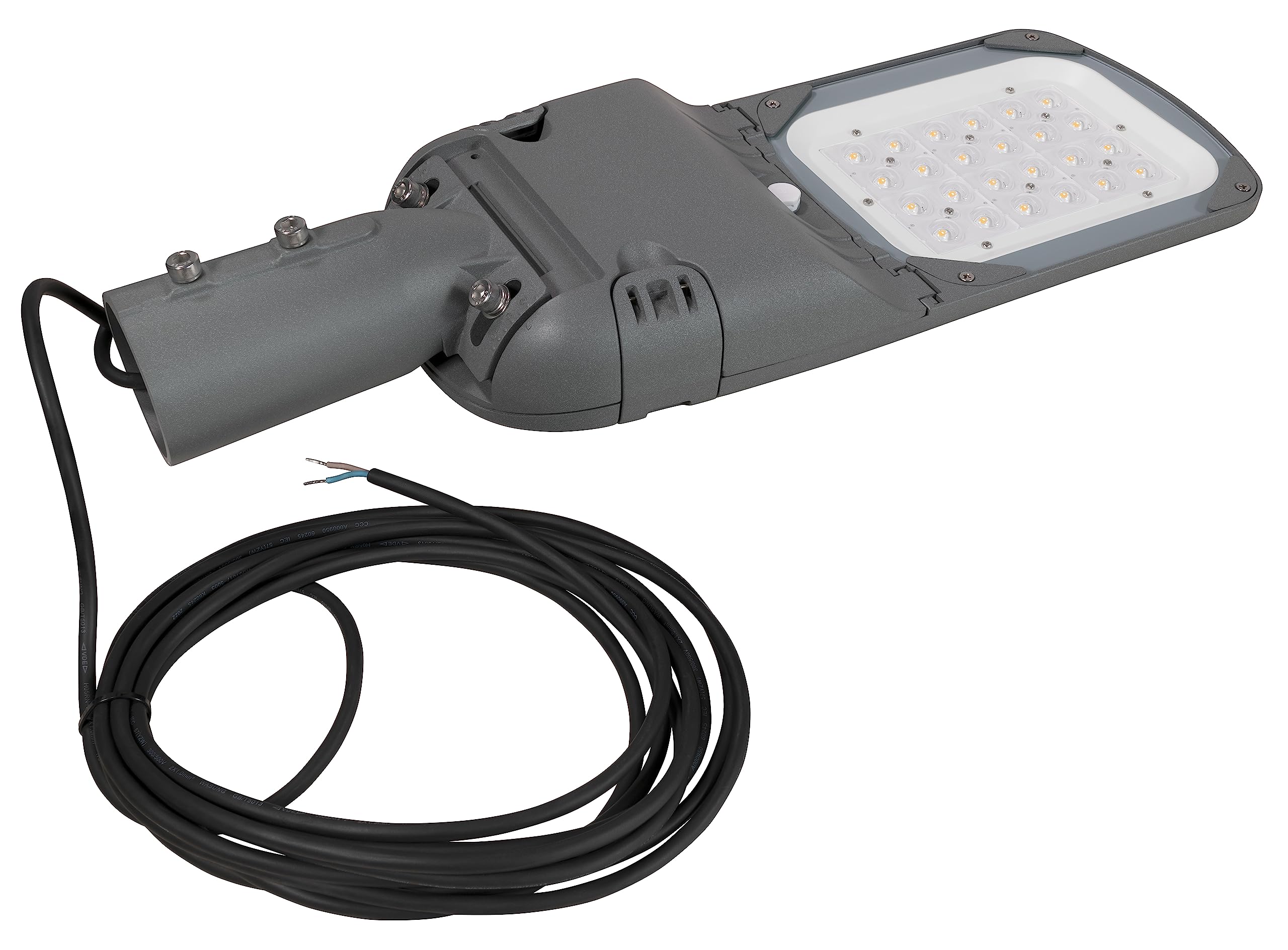 LED Straßenlaterne Straßenleuchte | 10W, 1500lm, 3000K, Zhaga, Dali | Aussenleuchte Mastleuchte für Firmengelände Objektbeleuchtung, Strassenbeleuchtung