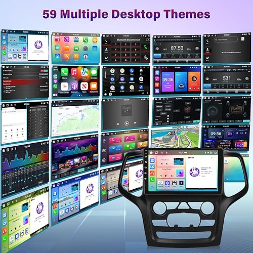 Miniatura 6 de Estéreo de coche Android 13 de 8 núcleos para Jeep Grand Cherokee 2014-2020 con DSP+32EQ - Radio de pantalla táctil IPS de 2+64G de 9 pulgadas -