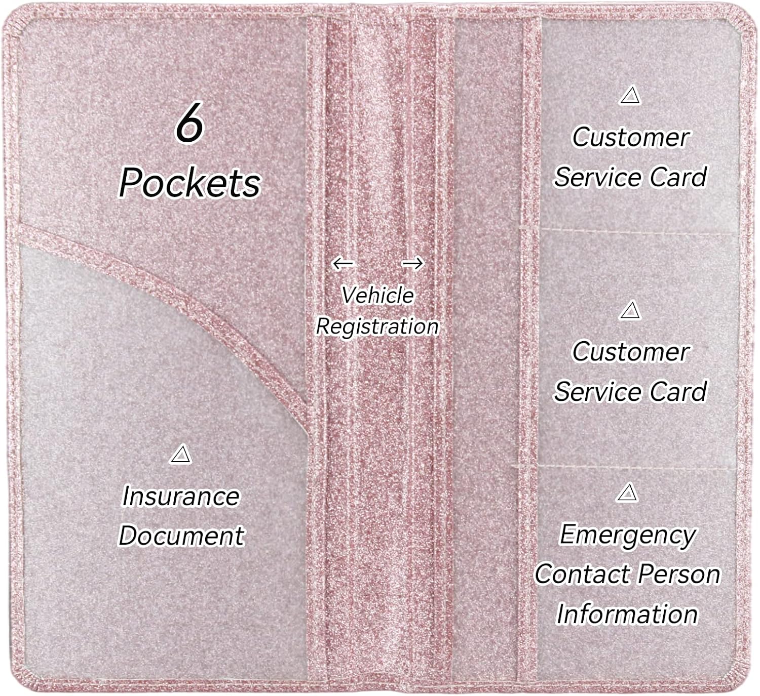 Car Registration and Insurance Holder, Pink image 3