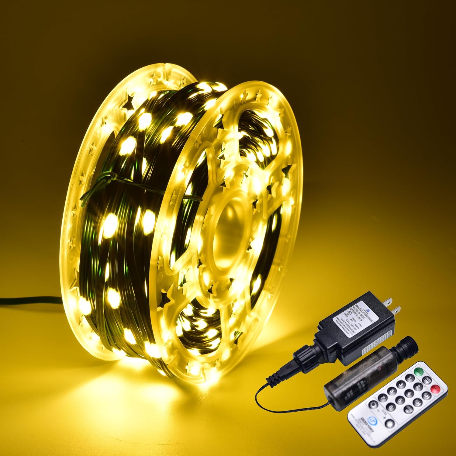 Karlling Outdoor LED String Lights,Waterproof Plug-in Decorative Lights with 8 Modes,Timer & Remote,Perfect for Weddings,Garden,Patio,Valentine’s Day,Christmas,and Event Decor(200ft,Multicolor)
