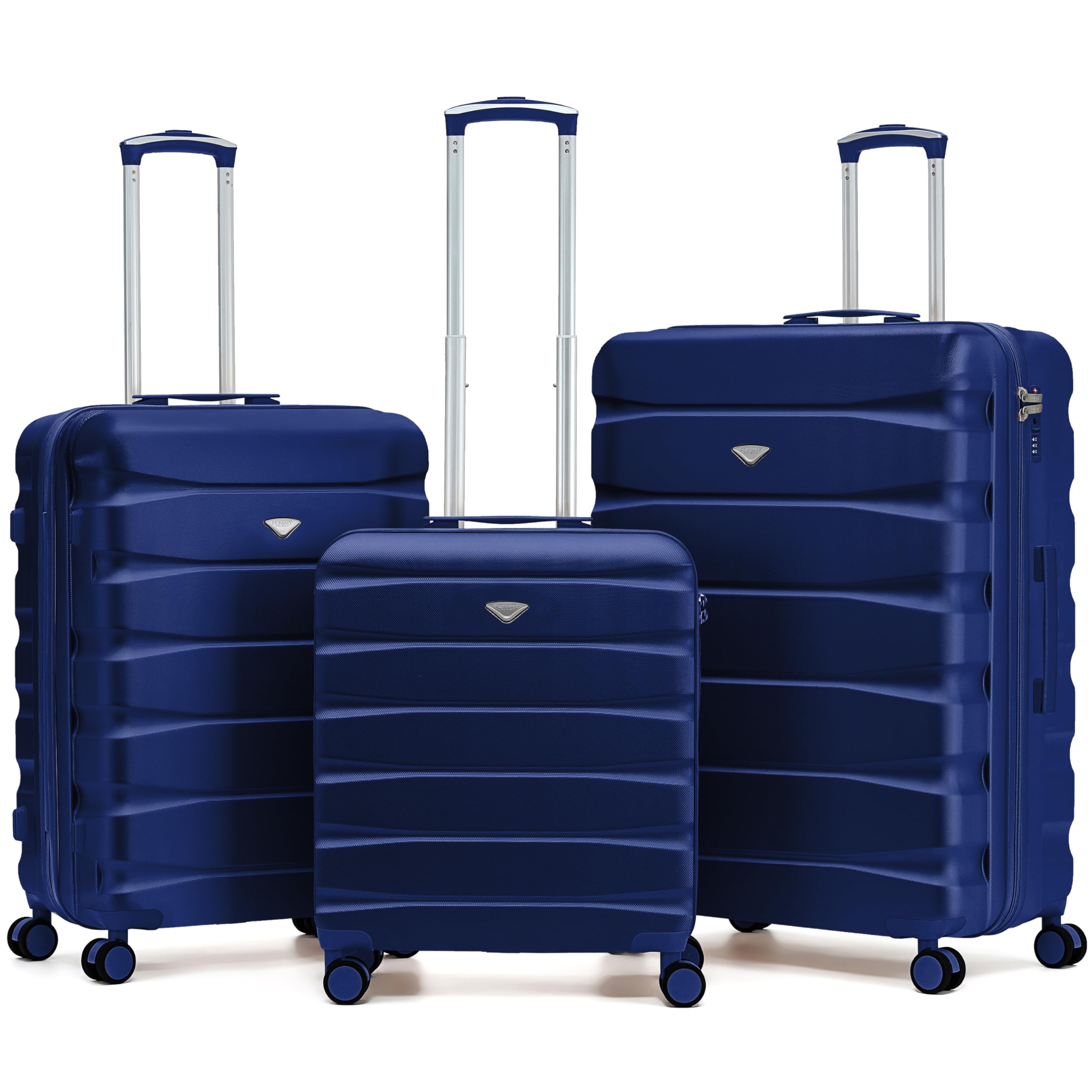 Flight Knight Underseat Cabin Suitcase 45x36x20cm | Free Hand Luggage for EasyJet & Wizz Air | Lightweight ABS Hard Shell with 8 Silent-Glide Spinner Wheels | Max Space Travel Bag — view 34