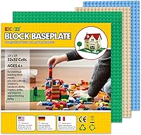 Vista 1 de Placas base clásicas compatibles con ladrillos y placas base, juego combinado de base de construcción de 10 x 10 pulgadas y 10 x 5 pulgadas, placas