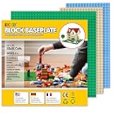 ekuzi Classic Base Plates Compatible with Bricks & Baseplates, 10