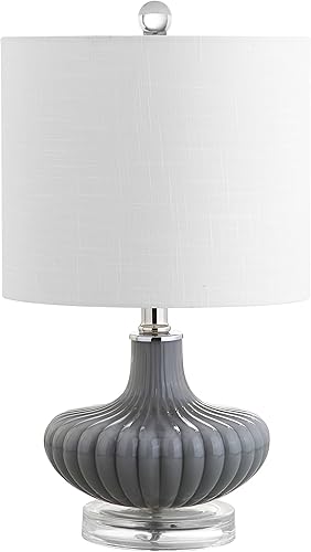 Miniatura 7 de JONATHAN Y JYL1032A Kamille - Lámpara de mesa LED de cristal y Lucite de 18 pulgadas, contemporánea, francés, mesita de noche, lámpara para