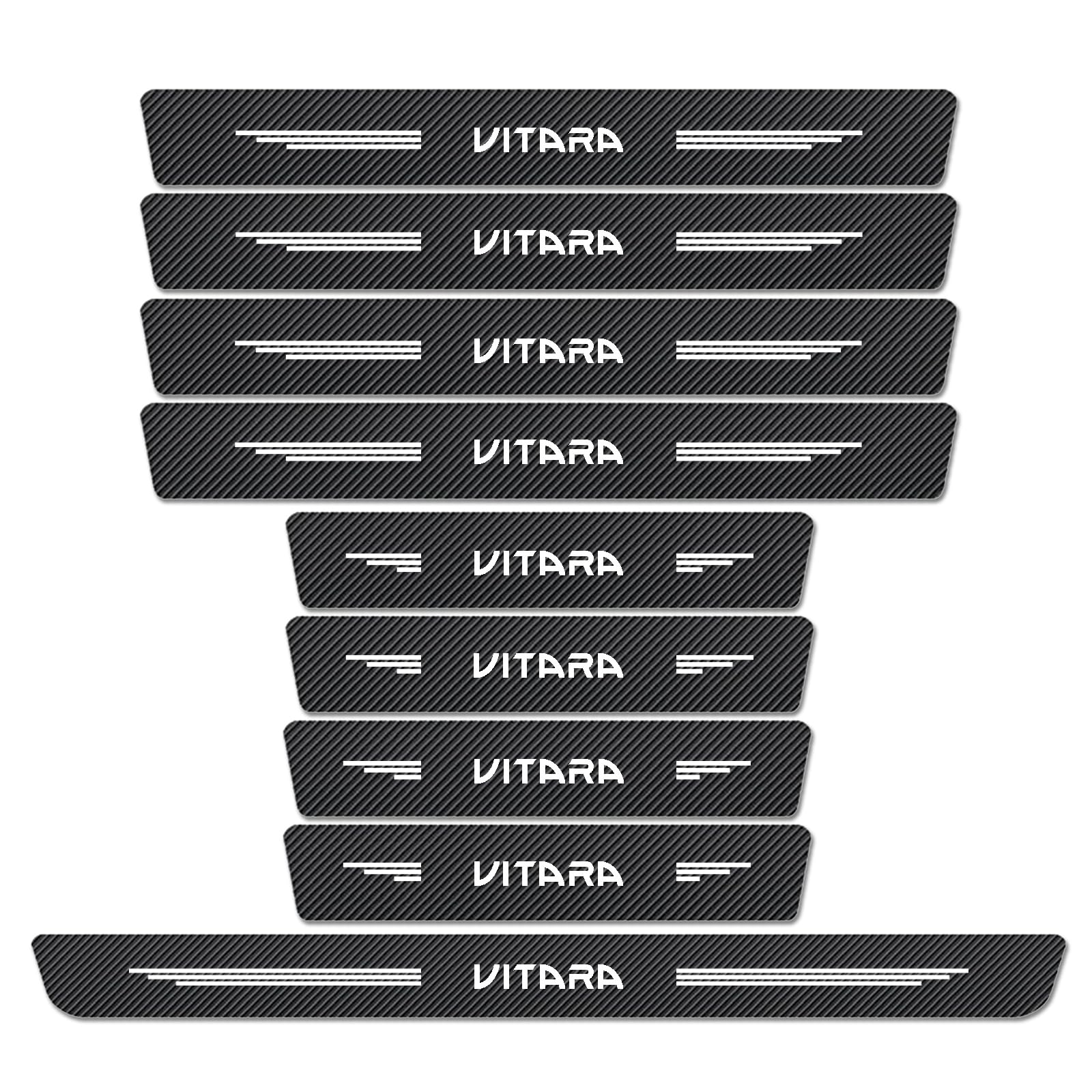 WXH97F 9PCS Car Door Sill Protector for SUZUKI Vitara 2016-2023