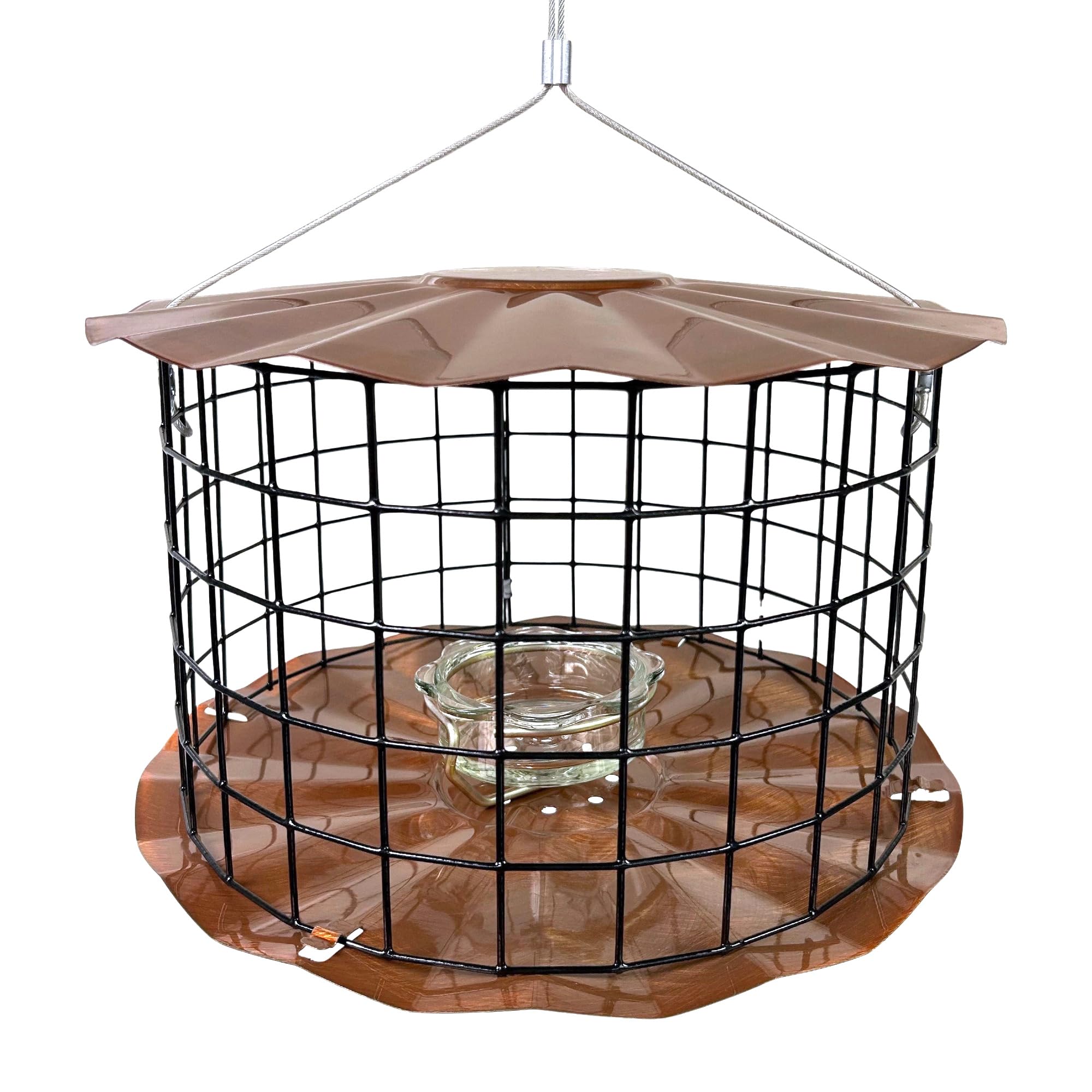 Erva BBF1C Mangeoire de Protection Contre Les vers de Repas, cuivre